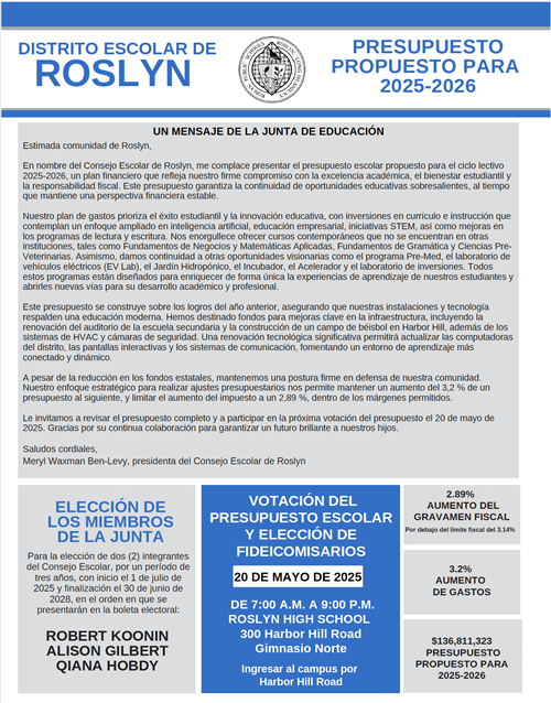 25-26 Newsletter Cover Spanish
